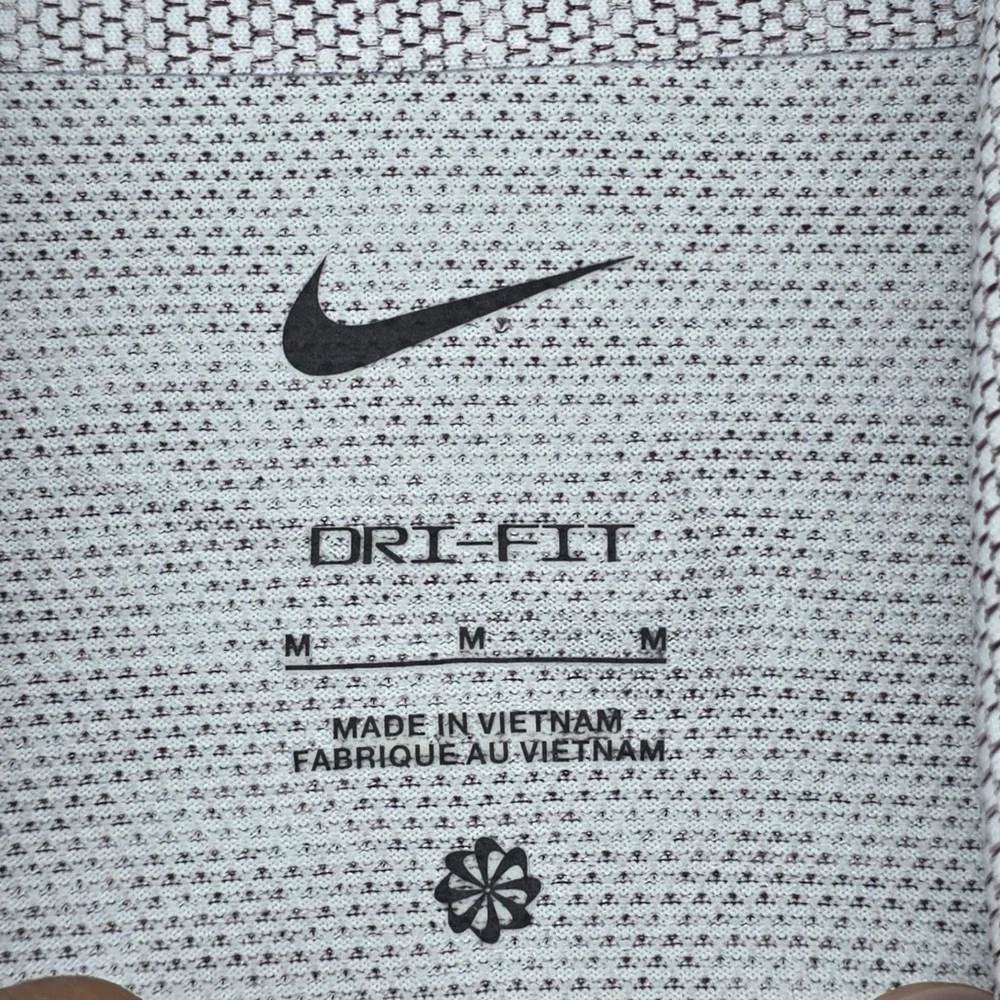 Nike Mens Dri-FIT Move To Zero Grey Textured Golf Polo Shirt Size M Keeton Park